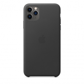 Coque en Cuir Iphone 11 Pro Max Noir (Apple)